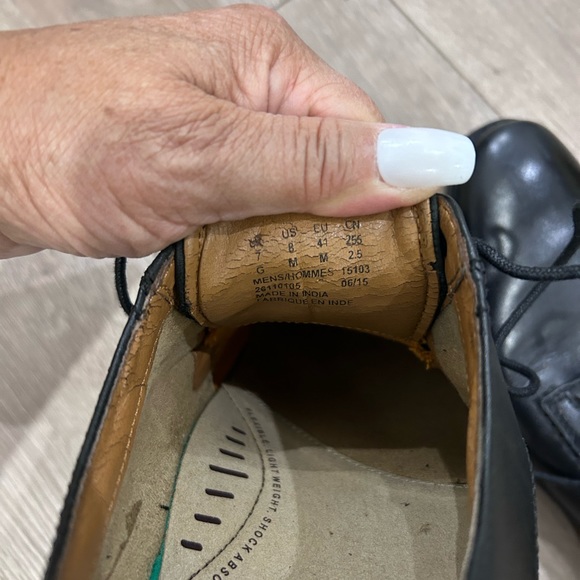 BOSTONIAN FLEXLITE • Black Laced Men Shoes • sz 8M • - Picture 7 of 7